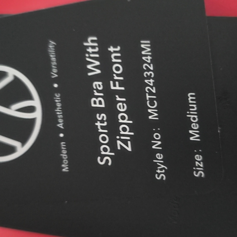 Move Theology‎ Sports Bra With Zipper Front Size M - Picture 6 of 6
